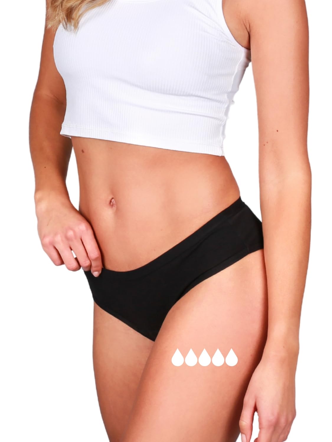 Taynie Classic extra stark Periodenunterwäsche Starke Blutung - Periodenwäsche - Menstruationsunterwäsche - ersetzt 3,5 Tampons, Periodenslip Tragedauer bis 12 Std., waschbar bis 60°C