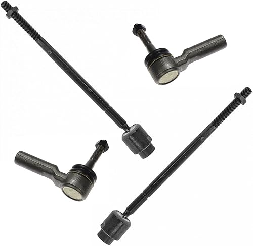 Miniatura 938 de TRQ Juego de varillas de acoplamiento delanteras interiores y exteriores, 4 piezas, compatibles con Chevrolet Cruze 2016-2019 de 16-19 voltios