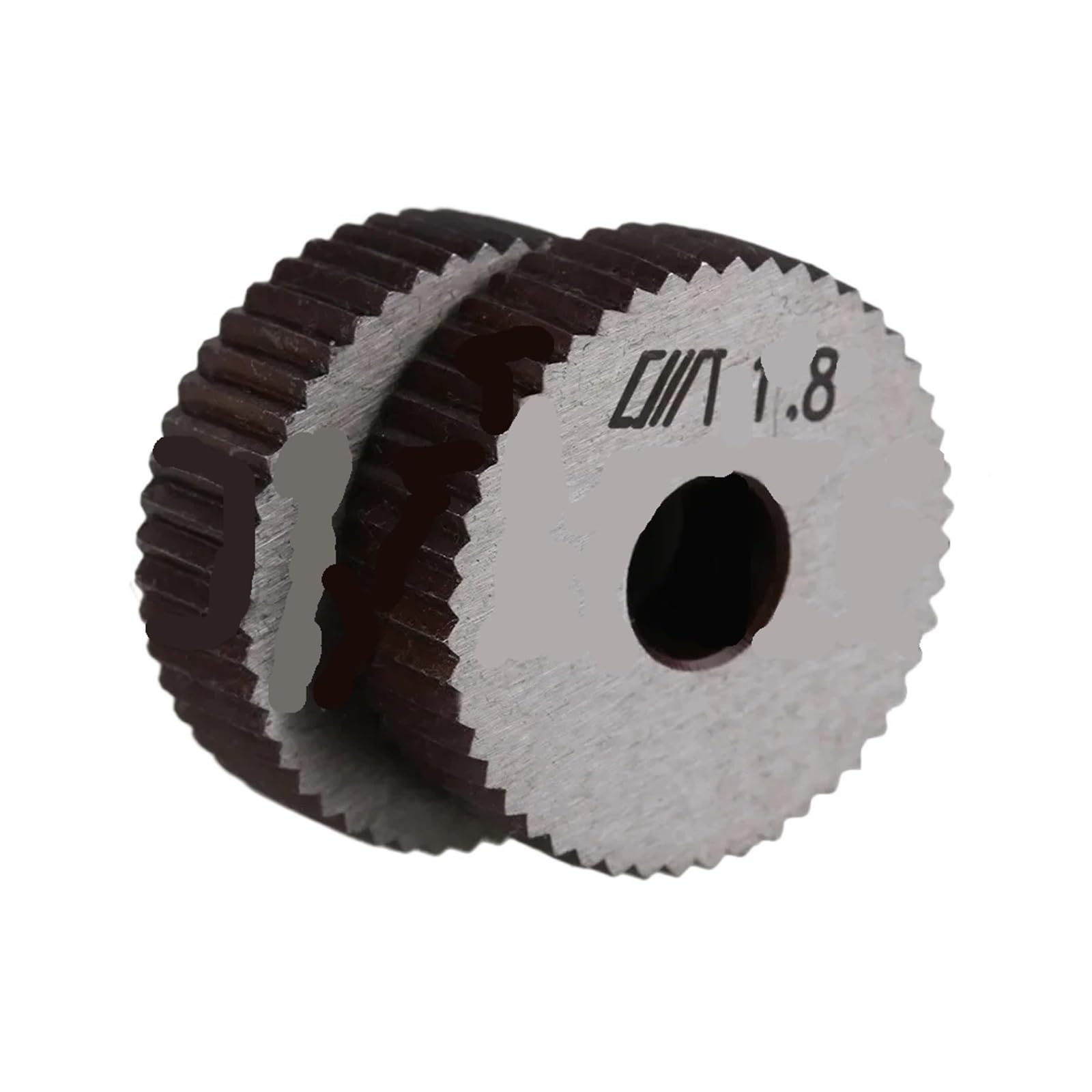 2 szt. Stalowe liniowe radełkowanie koła 28x8mm 1,8mm podziałka prosta gruba do tokarki DIY szary