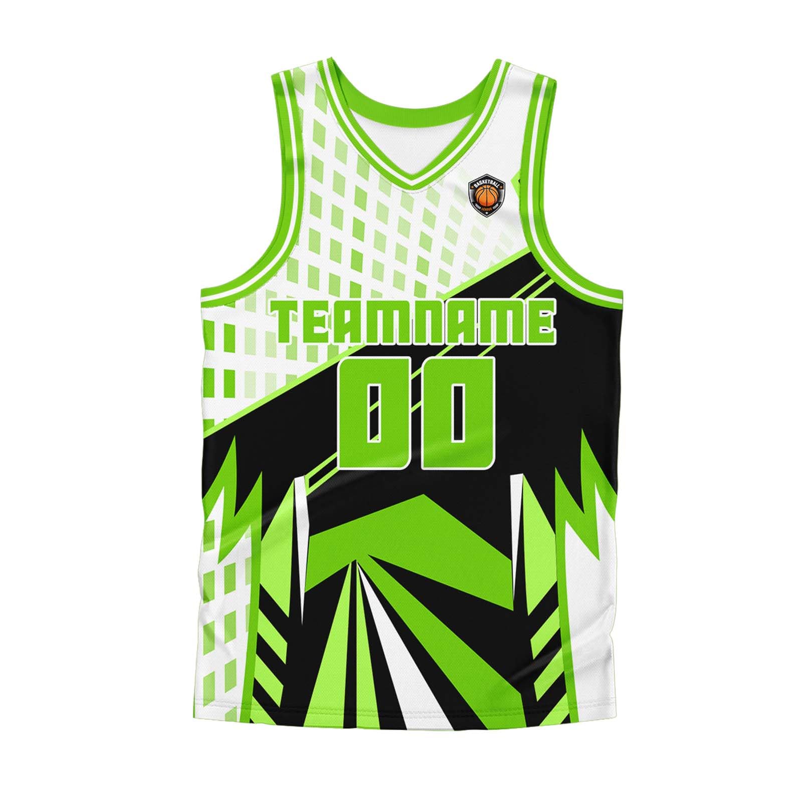 Lafubeatuy Custom Basketball Jersey Set Print Personalized Basketball Tops and Shorts Uniform for Men Women Boy Girl (Polyester, Neon Green)