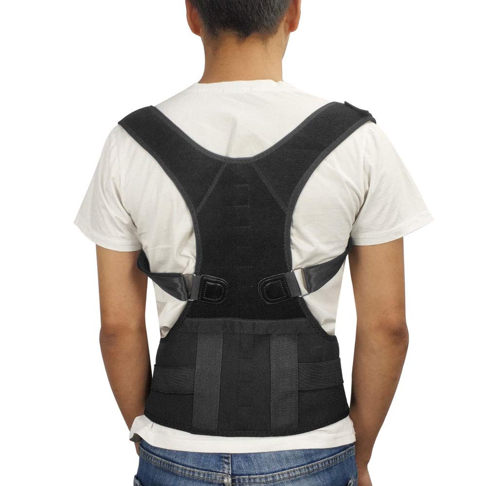 Back Posture Corrector, Shoulder Posture Correction - Adjustable Full Back Shoulder Support For Men And Women - Reduce Lower And Upper Back Pains,M