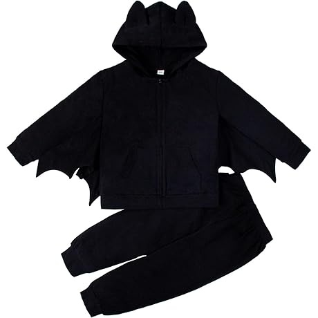12M-6Y Baby Halloween Clothes Toddler Bat Outfits Kid Halloween Clothing