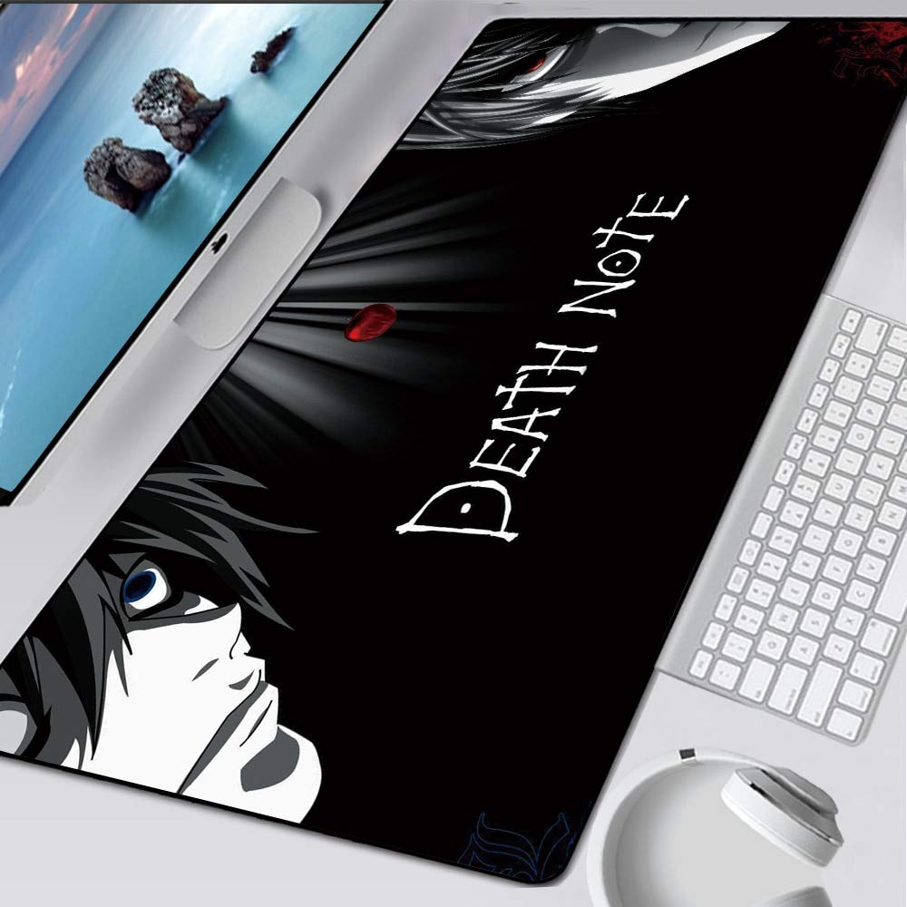 Tappetino Mouse Death Note 800x300mm - Base In Gomma Antiscivolo Per Gaming E Ufficio - Foto 5