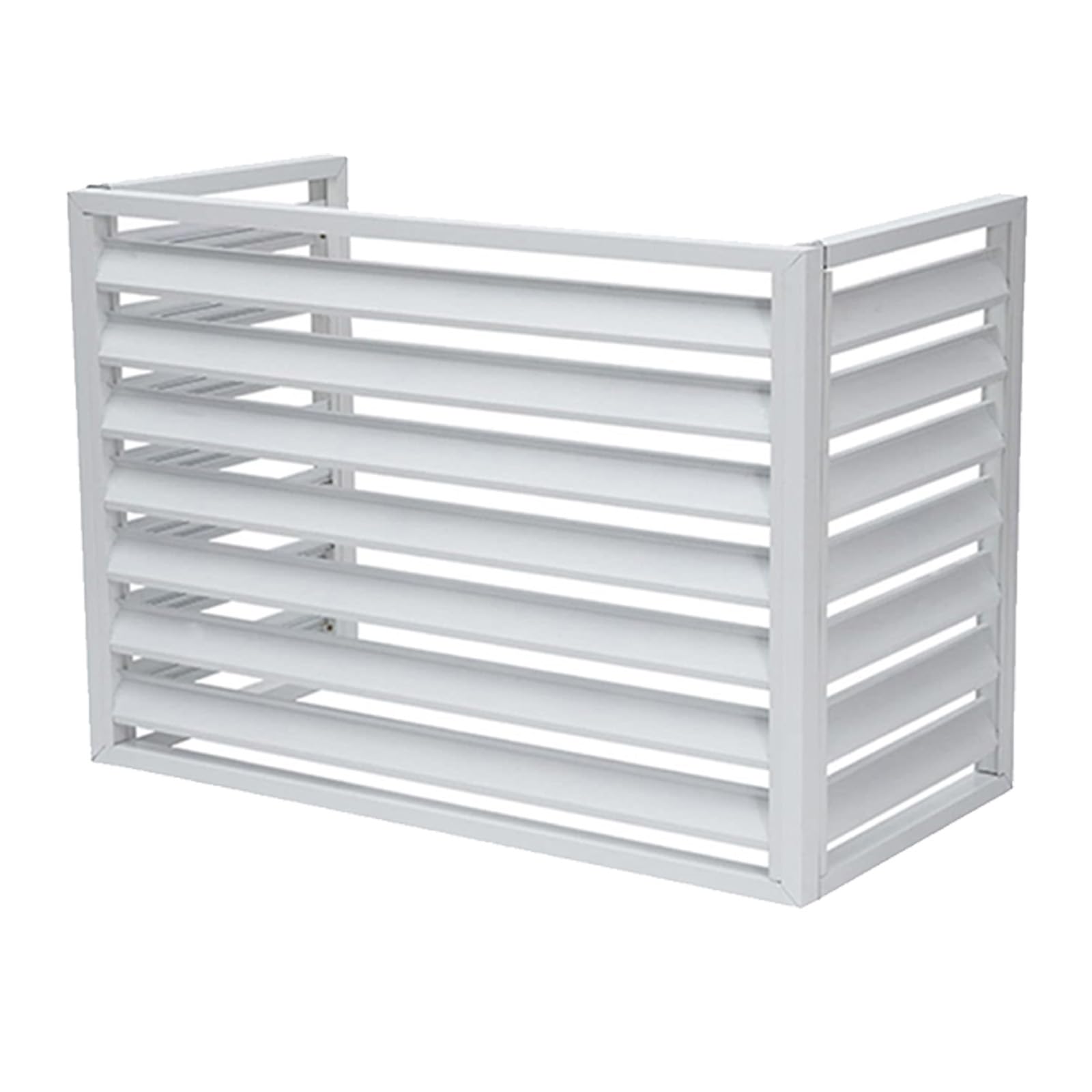 QYMYOZ Sturdy Aluminum Air Conditioner Covers for Outdoor Units, All-Weather Protective Condenser Cover, Privacy Fence Screen, Pool Equipment Barrier, Weatherproof Solution
