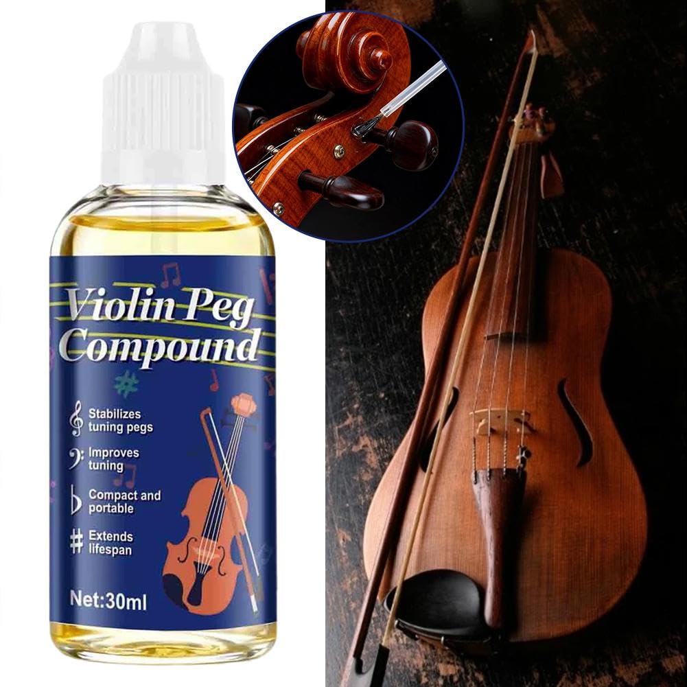 Pâte professionnelle pour chevilles de violon, 30 ml, empêche les glissements et les couinements, stabilise les chevilles d'accordage pour violon, alto, violoncelle et basse, accessoire d'entretien