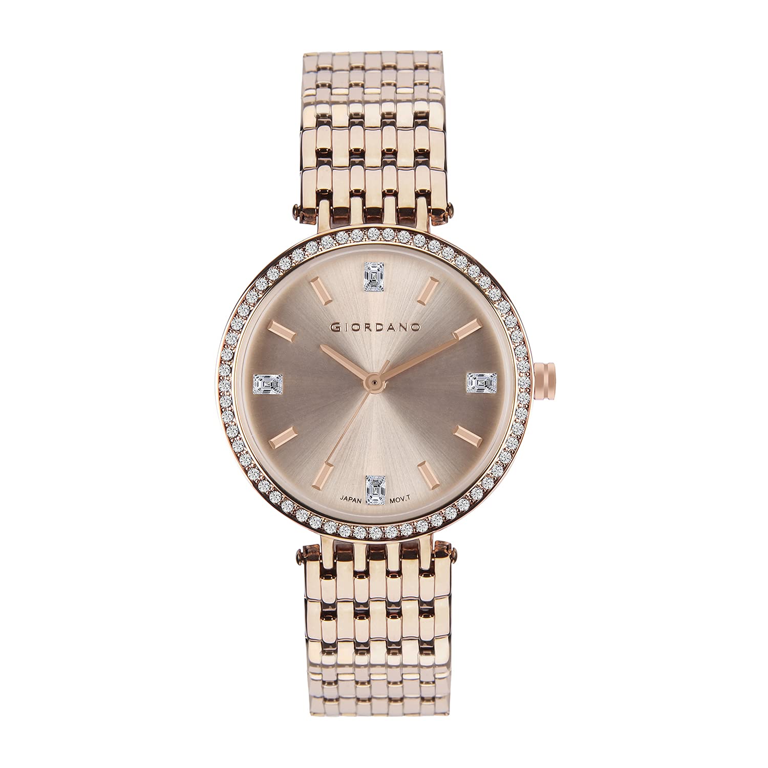 Giordano Womens Metallic Analogue Watch - GD-2096-44 (Gold_Free Size) (B084KYSK2H) Amazon Price History, Amazon Price Tracker