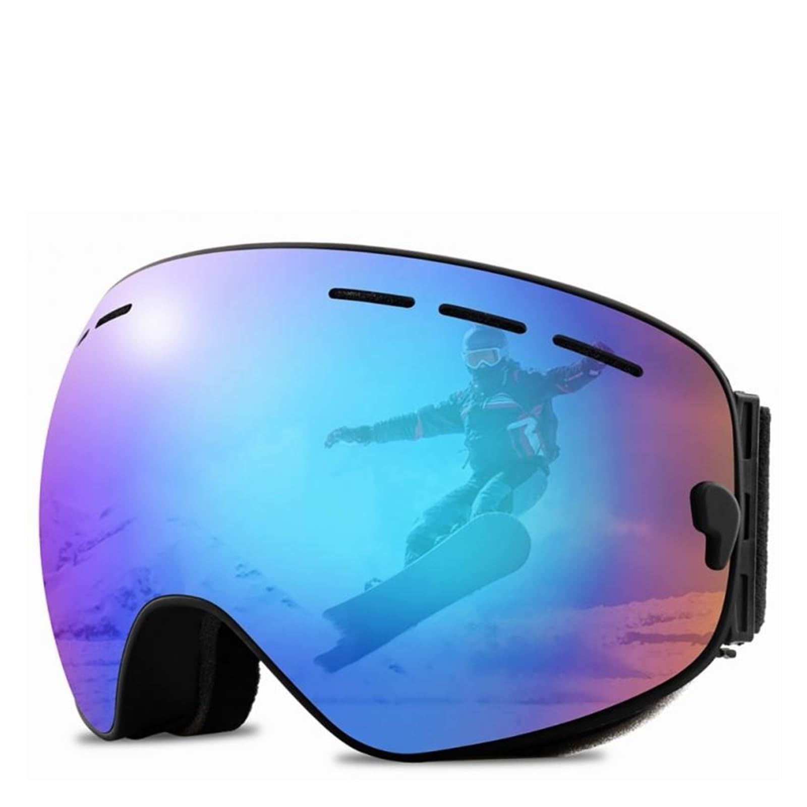 Gafas de esquí Gafas de montañismo Gafas de Viento y Arena Gafas de esquí para Adultos Gafas de esquí antiniebla Gafas duraderas para Exteriores (Color: 06) (12)