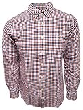 Polo Ralph Lauren Mens Classic Fit Oxford Longsleeve Buttondown Shirt (Medium, Red/Blue Checkers)