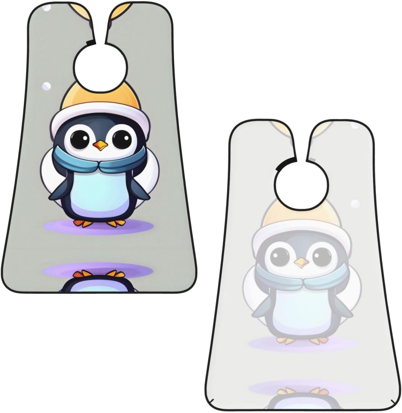Cute Penguin Print Print Beard Bib Apron, Shaving Apron For Dad, Men'S Hair Catcher For Shaving Best Gifts For Dad