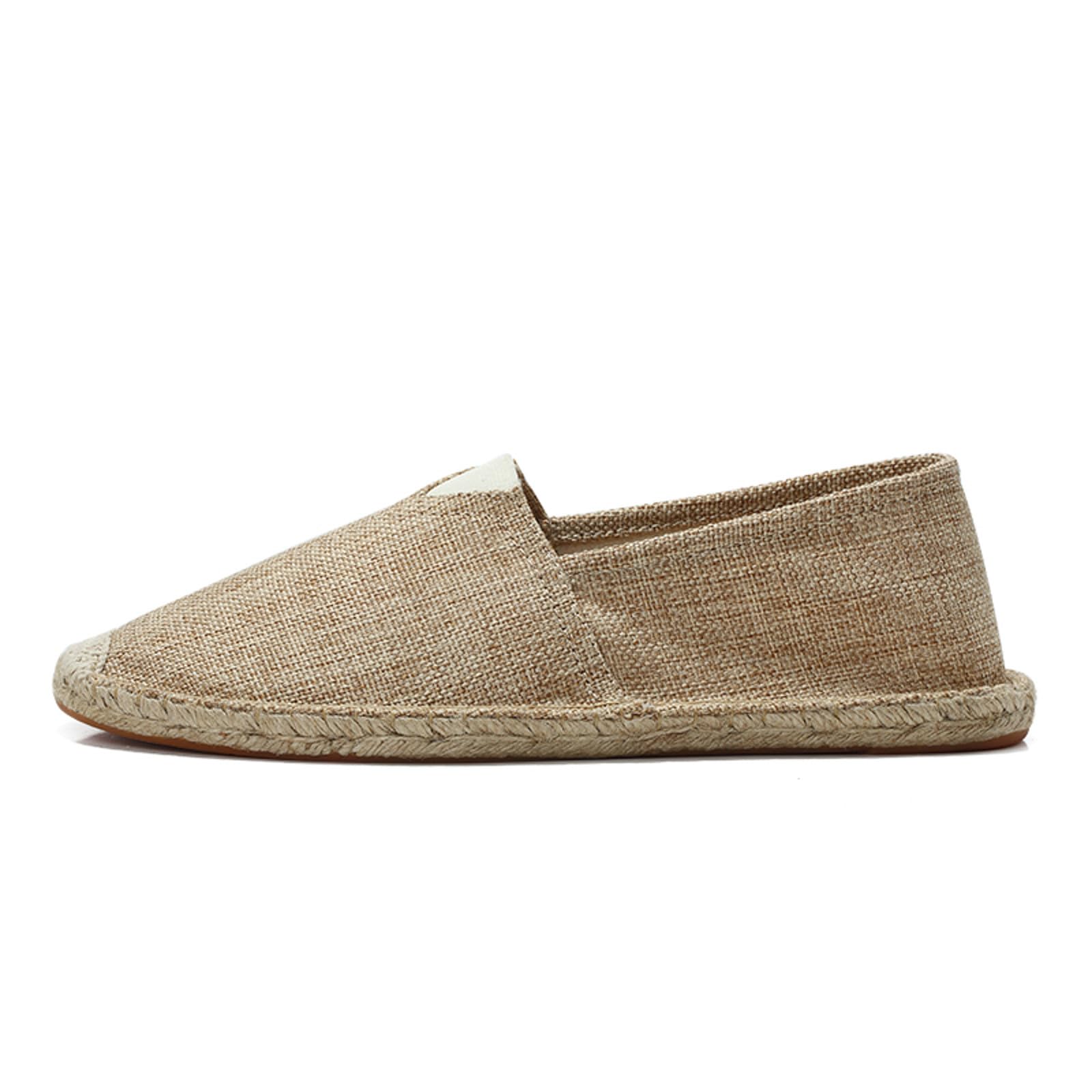 Generisch Espadrilles Für Damen & Herren, Sommer Espadrilles Flache Sommerschuhe Leinen Herren Gesundheitsschuhe Canvas Slipper, 35-47