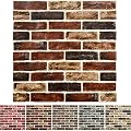 10-Pack 52 Sq.Ft 3D Wall Panels Peel and Stick 3D Faux Brick Wallpaper Peel and Stick Red Brown Faux Stone Wall Panel Foam Brick Self-Adhesive 3D Wallpaper