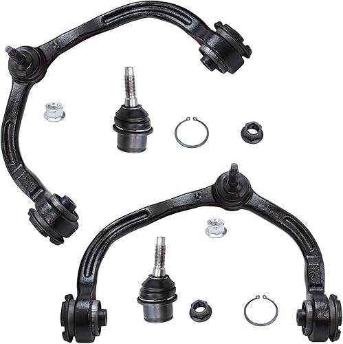 Miniatura 194 de Detroit Axle - Kit de 4 brazos de control delanteros para Chrysler 300 Dodge Challenger Charger Magnum, 2 brazos de control delantero inferiores con