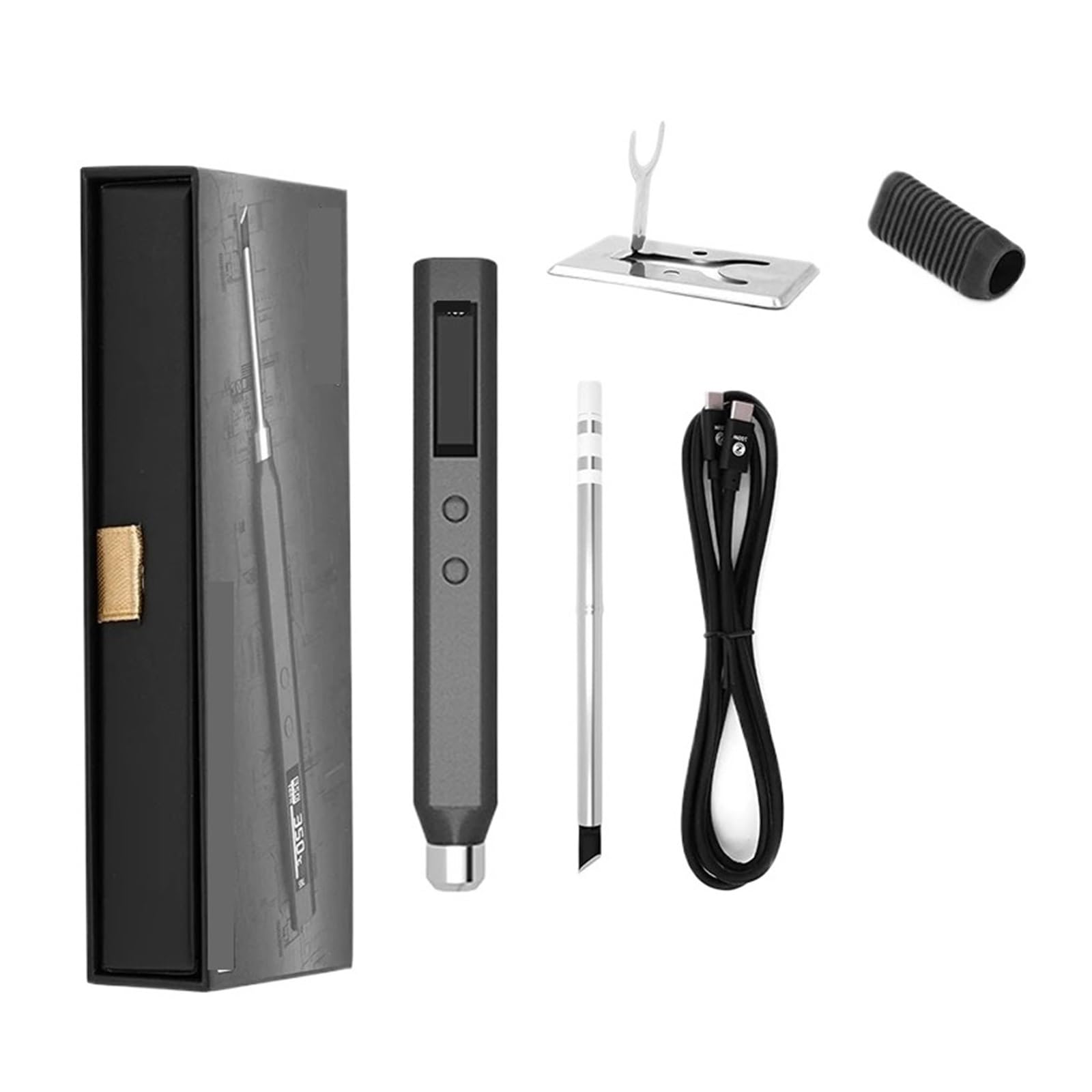 Soldador Eléctrico Con Temperatura Ajustable, 65W, Calor Rápido, Estación De Soldadura Portátil Digital Inteligente, Kit Original Calentamiento Preciso(KR tip)