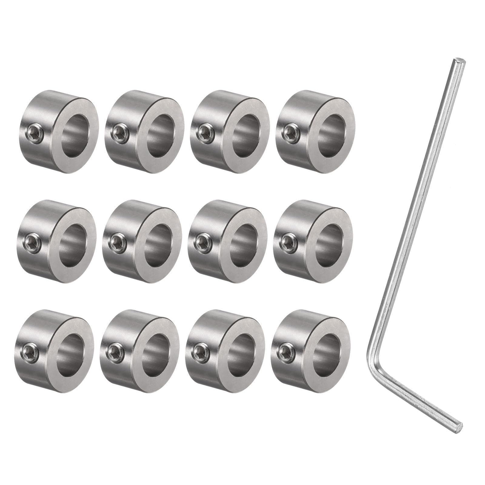 Stainless Steel Shaft Collars - 12 Pack -7