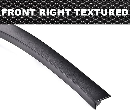 Miniatura 8 de CROSSDESIGN Guardabarros, compatible con Volkswagen Tiguan 2012-2017 delantero derecho texturizado plástico negro