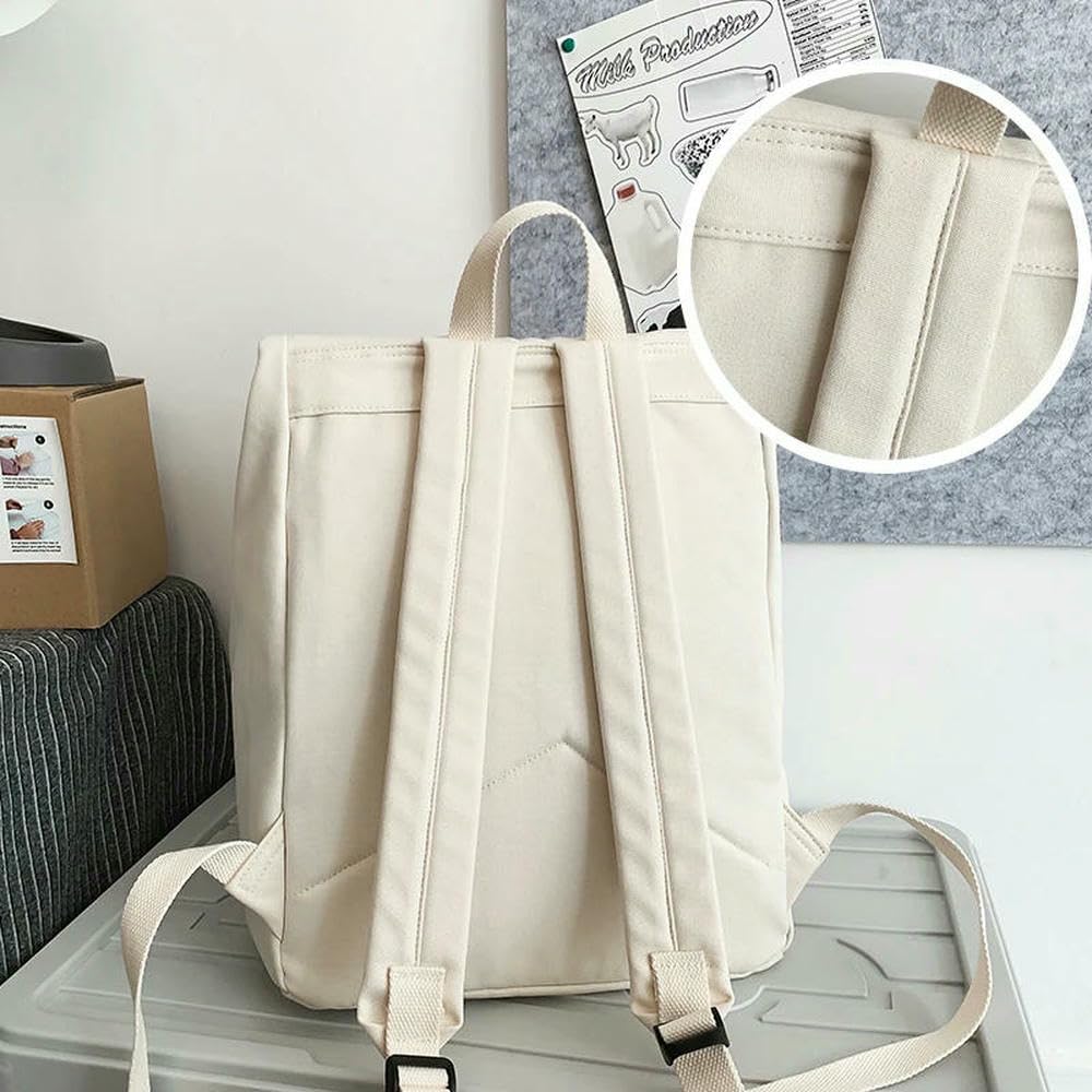 DYRBF - Mochila escolar de lona de gran capacidad para estudiantes universitarios, secundaria, estudiantes de secundaria