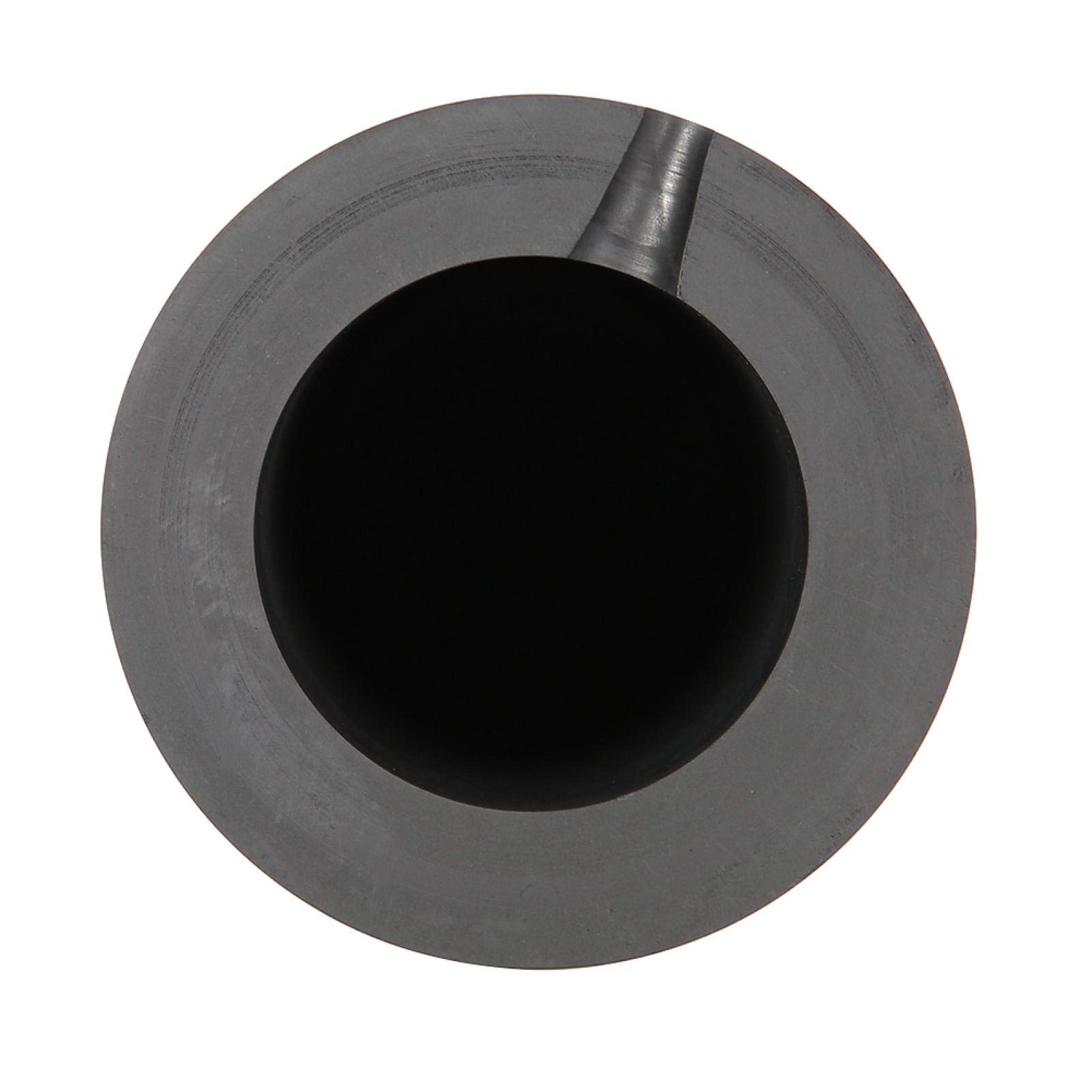 Crisol de grafito fundido, horno de chatarra Molde de fundición Crisol de grafito fundido Grafito para aleaciones para platino para metales preciosos para fundir oro(2kg)