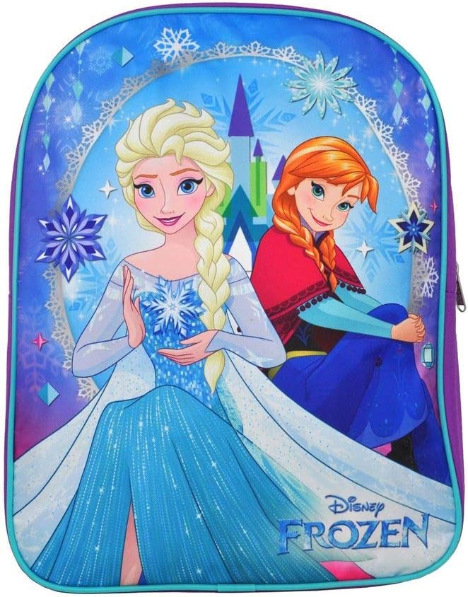 Group Ruz Disney Frozen Elsa & Anna 15" Backpack (Purple-Blue)