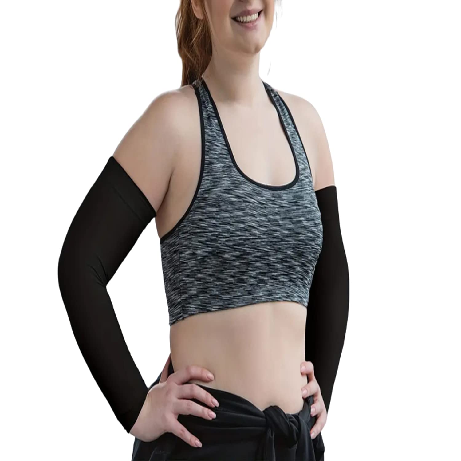 Men and Women Sports Arm Fingerless Sleeves Gloves for UV, Dust, Summer Biker Hand Gloves Protection SPF Proof UV Block Pack 1