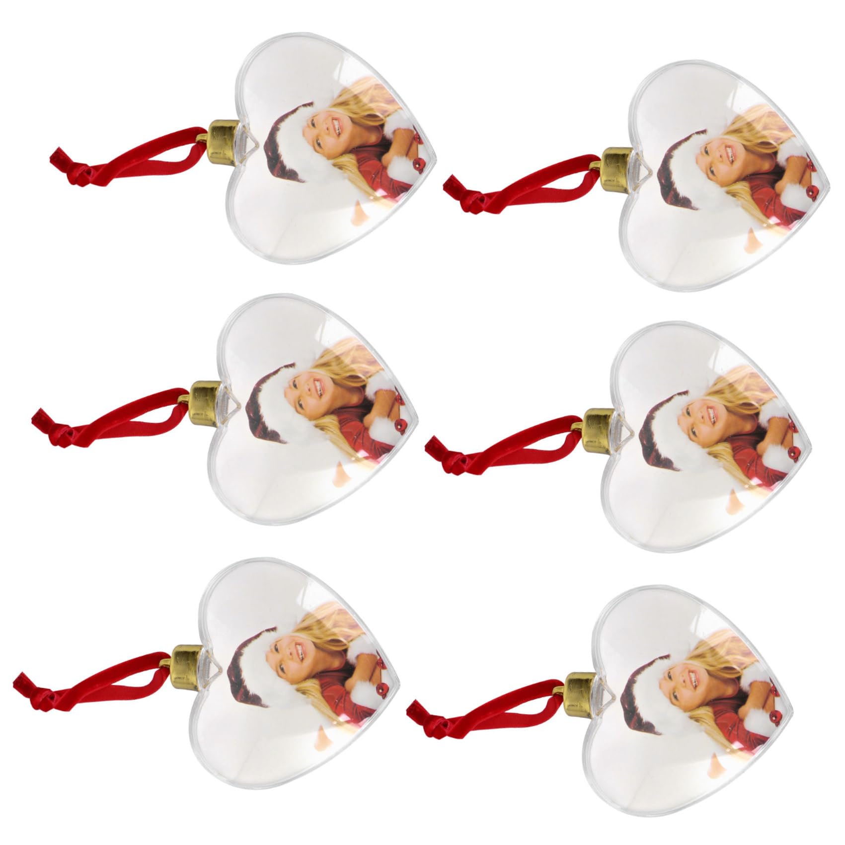 Vaguelly Decorazioni da Appendere per Festa in Plastica Bianca 6 Pezzi, Cornici per Foto Fai-da-te Eleganti e Pendenti Decorativi per Atmosfera Accogliente