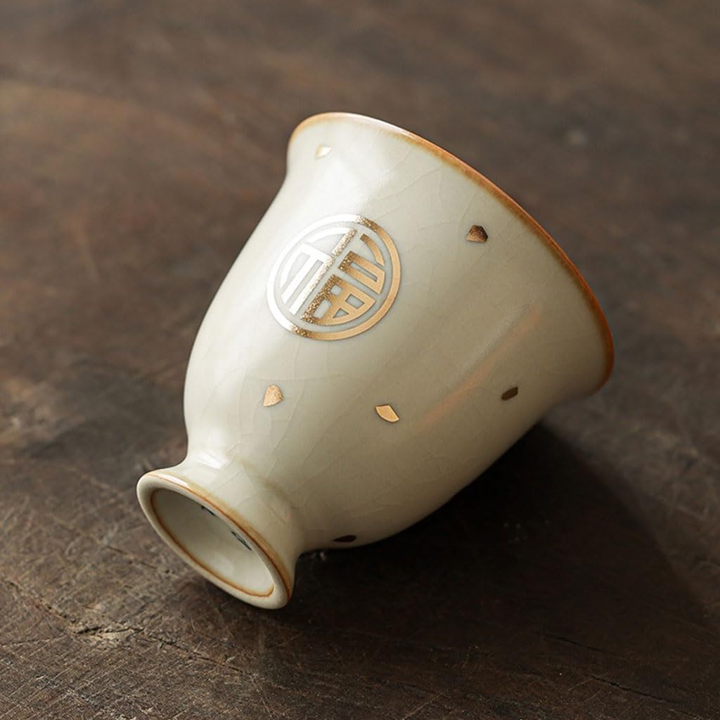 Ceramiczna filiżanka do herbaty biurowa filiżanka do herbaty kubek dla gospodarza ceramiczna osobista herbata picie pojedyncza filiżanka do herbaty retro prosty zestaw do herbaty kubki do