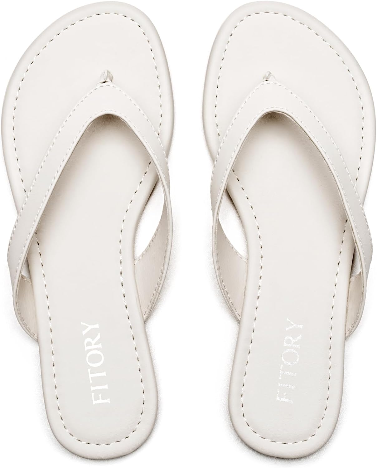 FITORY Women's Casual Flip Flops,Comfortable Thong Walking Slide,Summer Beach Flat Sandals for Indoor and Outdoor Size 6-11 - Image 5