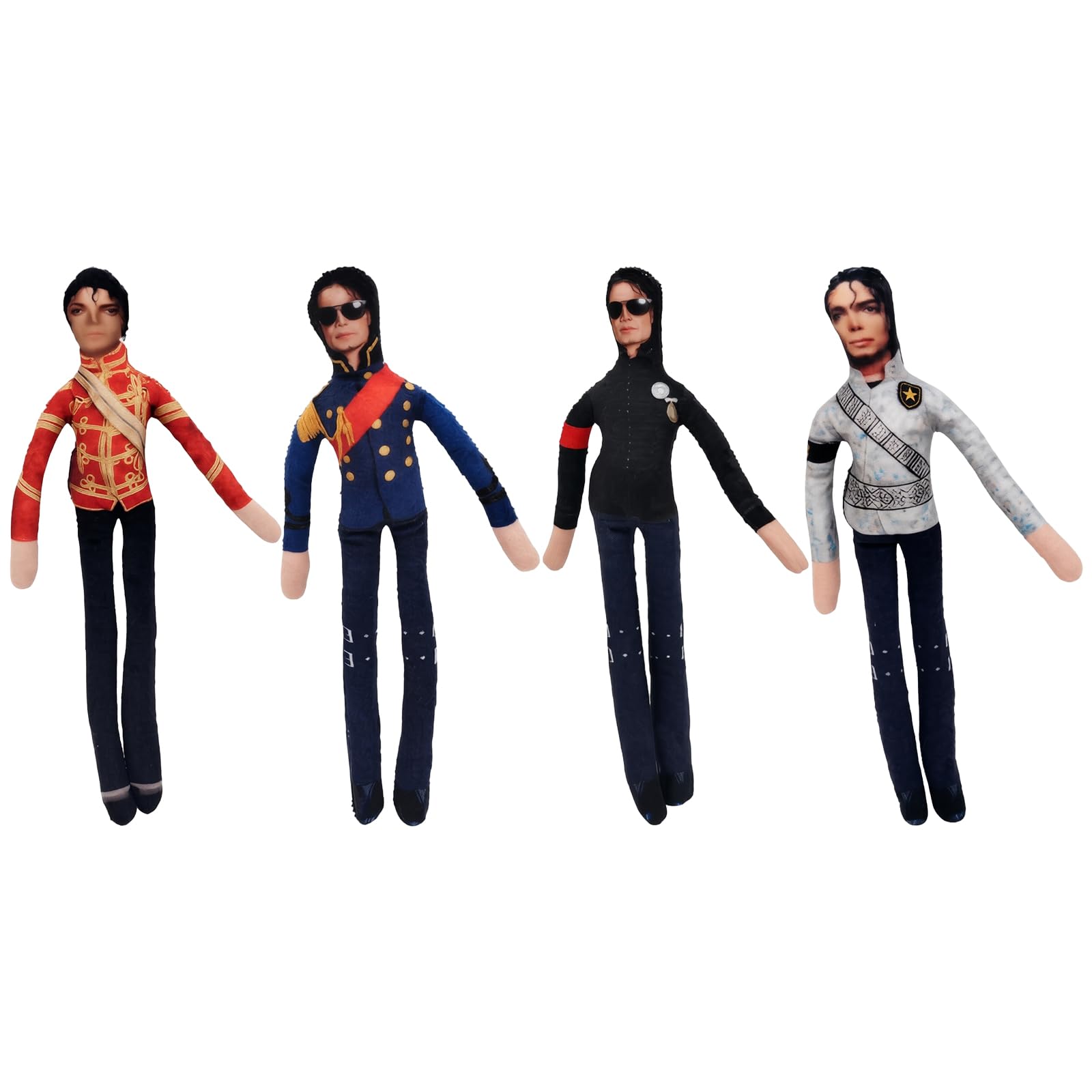 4Pcs Michaell Plush Pillow, Plush Doll Cartoon Soft Doll,D - 4pcs — image 1