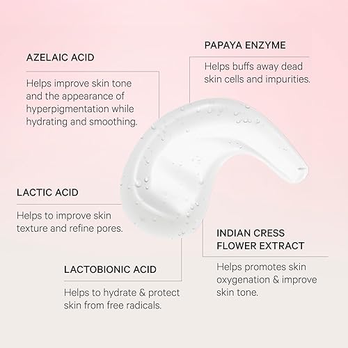 Miniatura 3 de MZ SKIN Cleanse & Clarify AHA Treatment 3.4 fl oz  Mascarilla exfoliante limpiadora de doble acción con enzimas de frutas y ácido láctico, perfecta