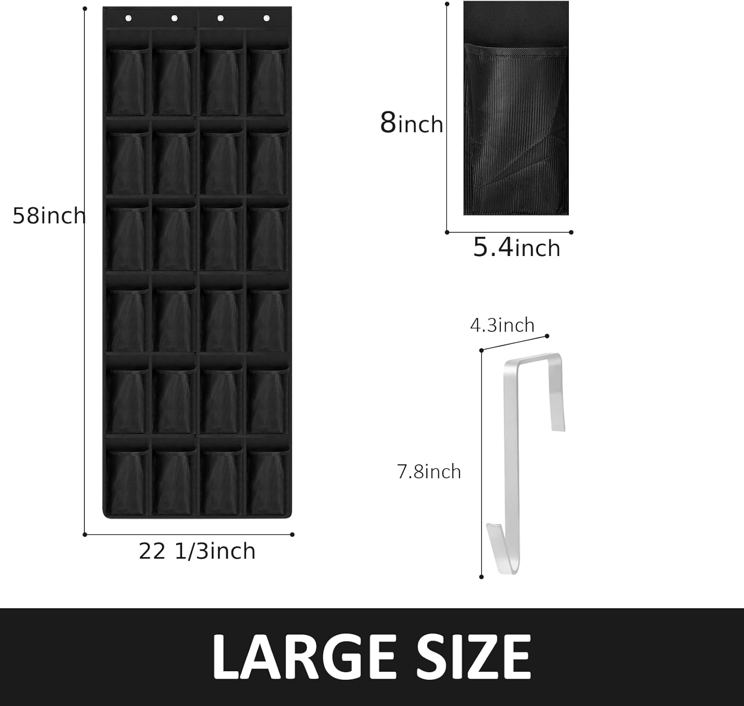 Tumbler Organizer,Water Bottle Organizer 24 Holders Over The Door Water Bottle Storage Rack Stanley Cup Organizer Various Sizes Cup Organizer For Kitchen Cabinet Pantry Closet Bedroom Bathroom - Image 7