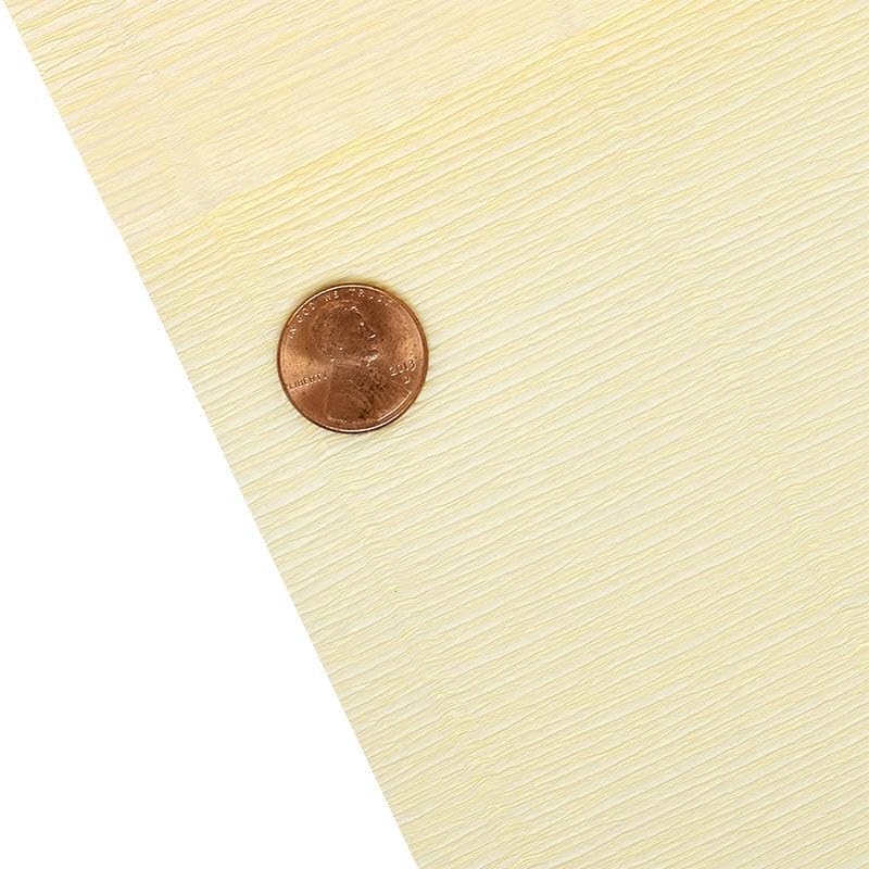 Heavy Duty Premium Italian Crepe Paper (180 GSM), 19 1/2 X 8.2', Cream 17A1, White, Roll 1