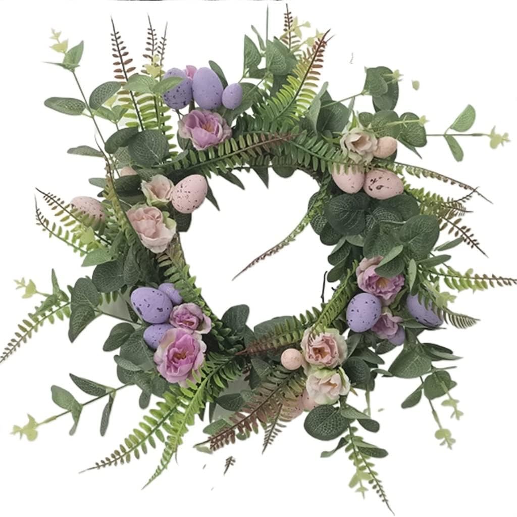 Simulated Flower Wreath Layout On The Wall, Simulated Plant Wall Decoration