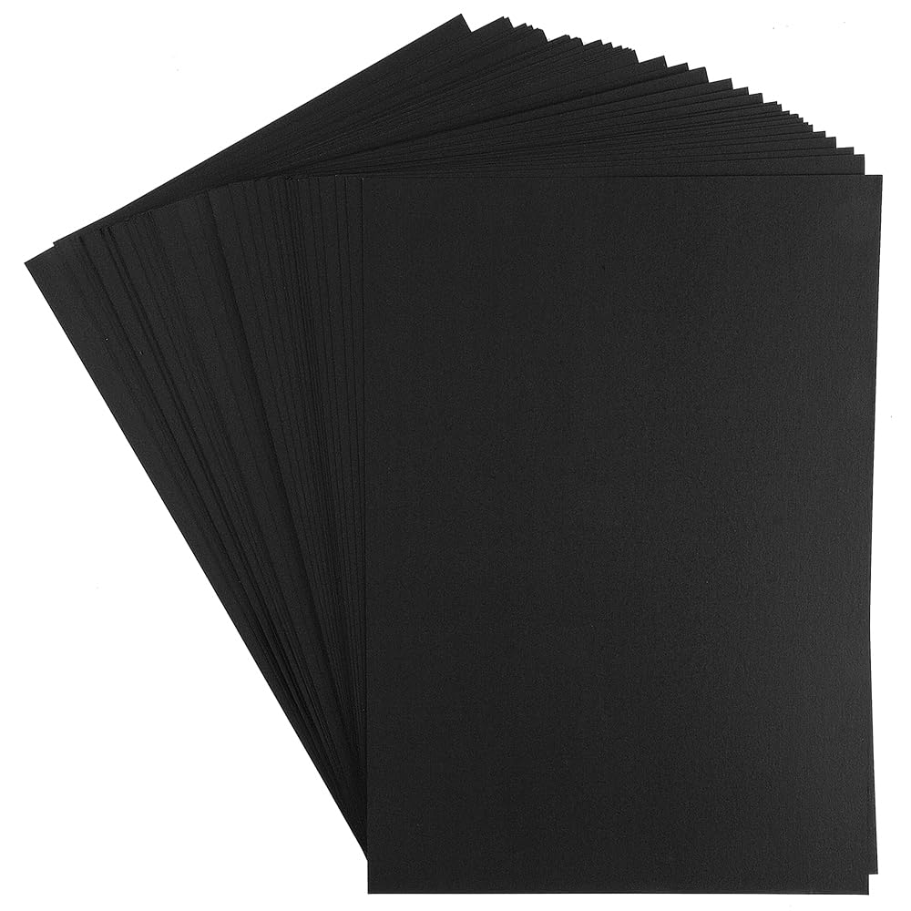 Cartoncino colorato fotografico DIN A4 220 g/m² 50 pezzi nero