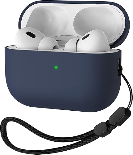 Funda de silicona líquida para AirPods Pro 2, funda protectora híbrida de triple capa, a prueba de golpes, compatible con AirPods Pro de 2