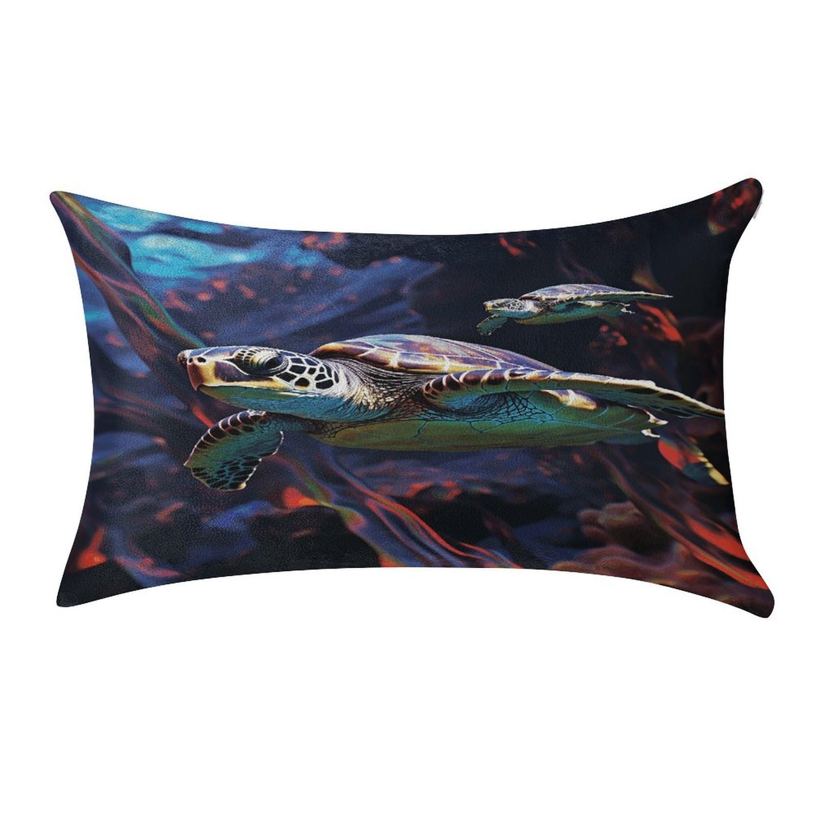Btcowzrv Style A Colorful Tropical Sea Turtle Pillow Cover Pillow Case Pillowcase