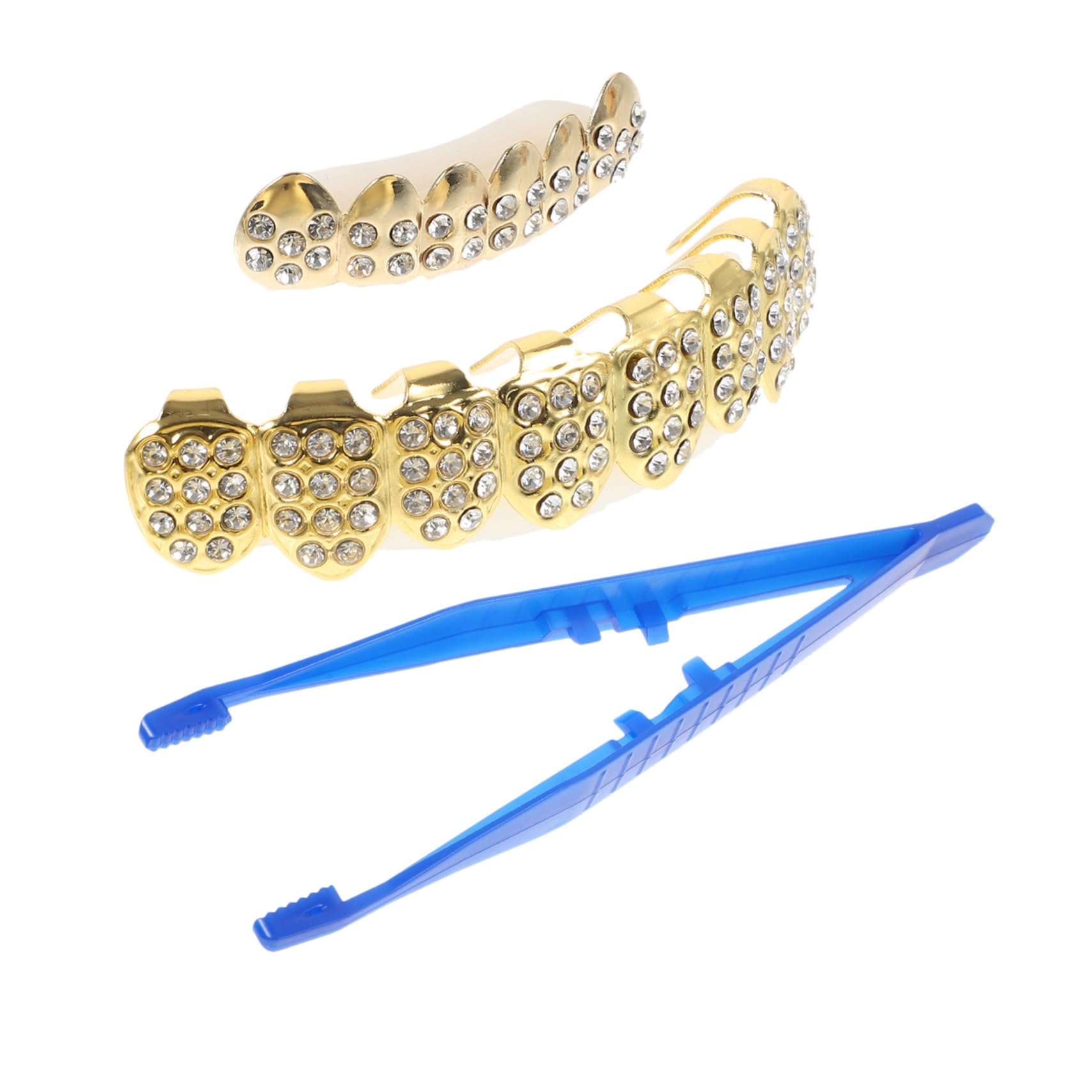 SHERCHPRY 2 set di gioielli bretelle decorative griglie dentali per feste in costume bocca denti griglie