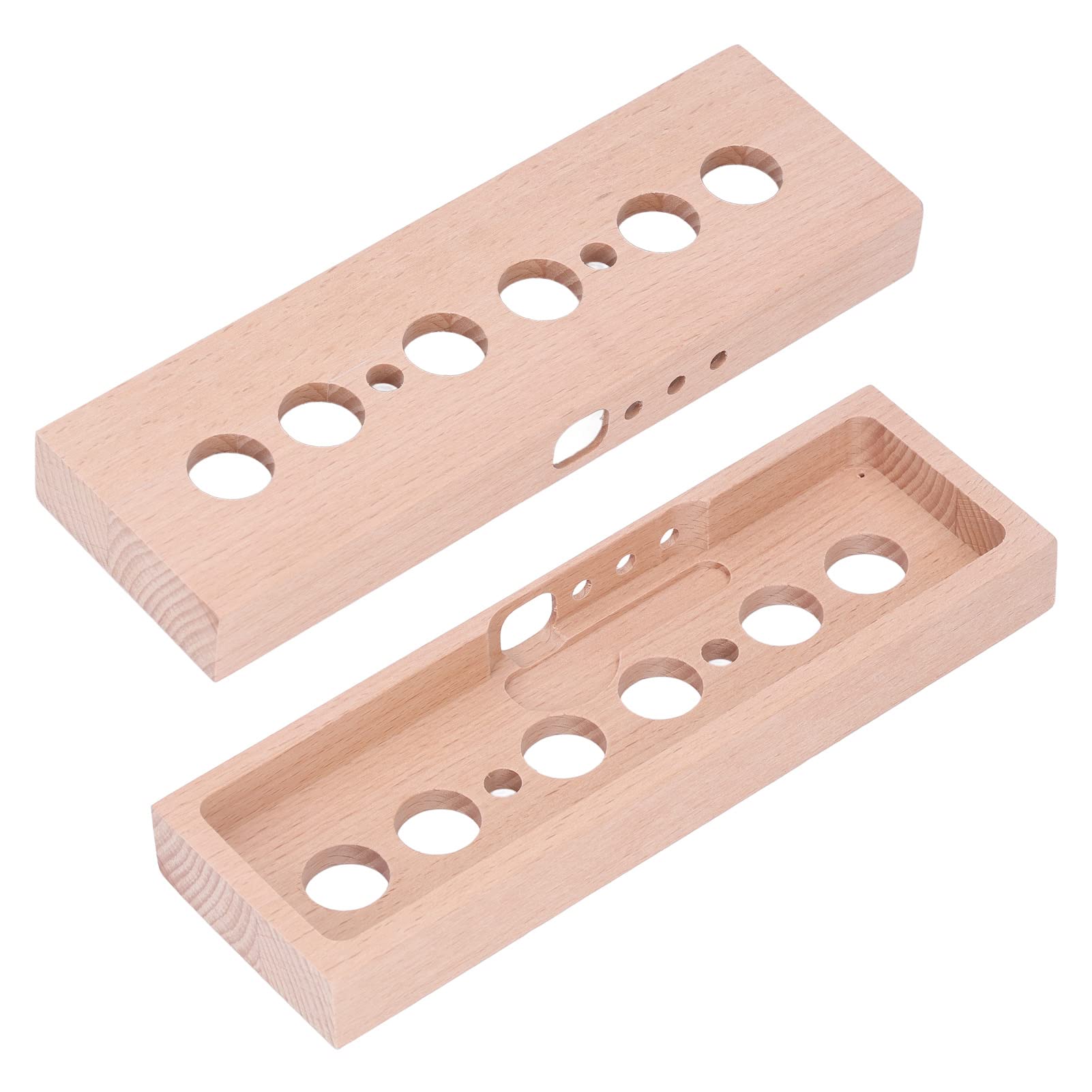 Nixie-Röhrenuhr, DIY Leuchtröhrenuhr-Set, 4 Lampen, Buchenholzgehäuse, IN14-Röhrenuhr-Ersatzset für Vintage-Raumdekoration