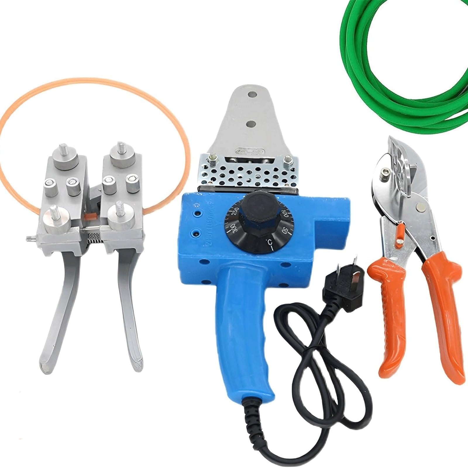 Machine à souder à bande ronde en PU thermofusible avec ciseaux et fixation 300℃