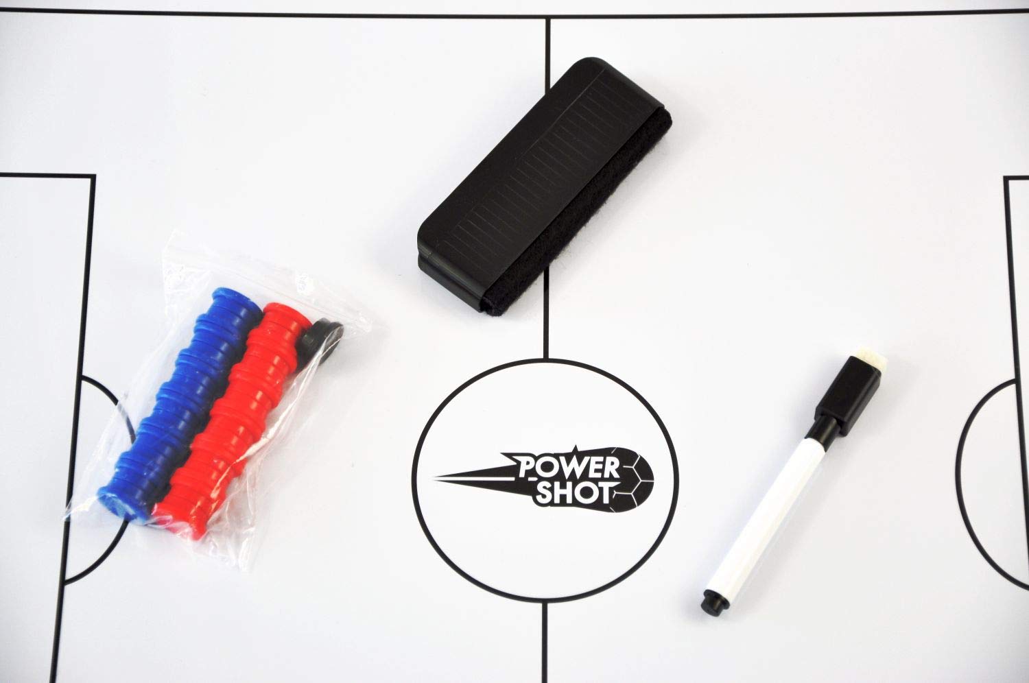 POWERSHOT ® Lavagna tattica calcio magnetica e scrivibile - 60 x 45 cm