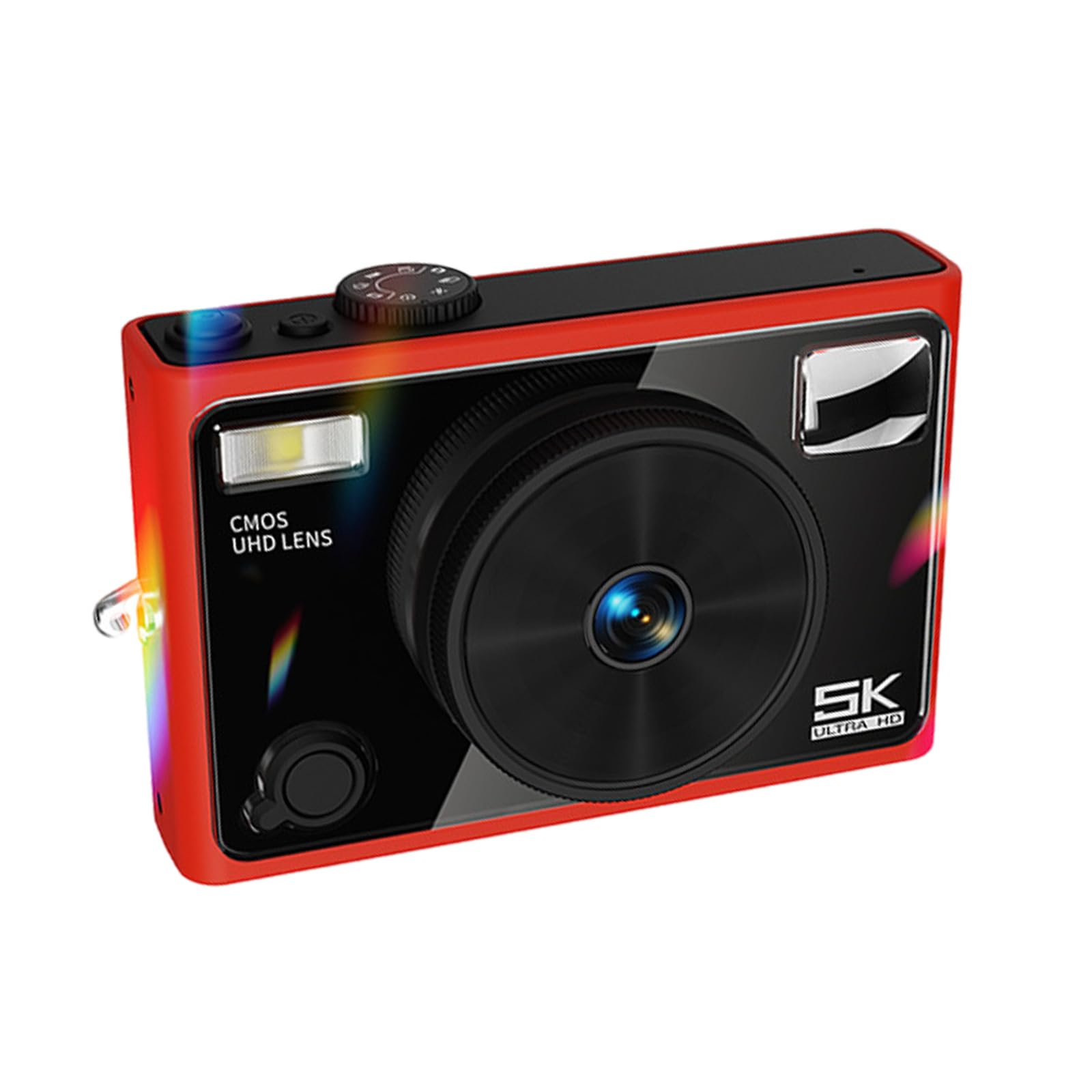 Fotocamera digitale 64MP 5K con filtri bellezza Doppia lente anteriore e posteriore per Vlog Fotografia viaggio Bambini Adulti Regalo Fotocamera per principianti