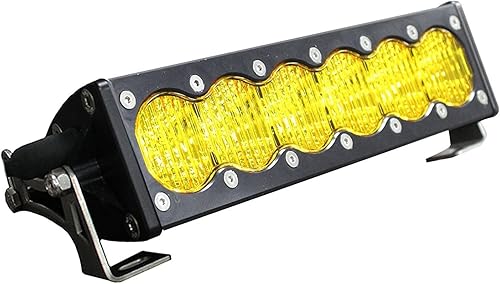 Baja Designs 45-51014 Barra de luz ámbar de 10 pulgadas (OnX6 LED de conducción ancha), 1 paquete
