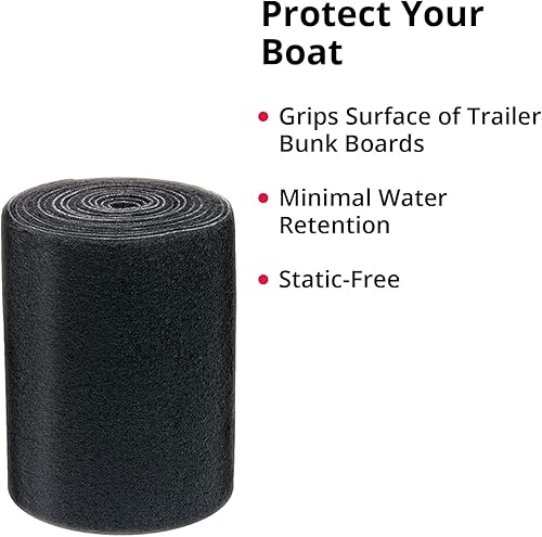 Miniatura 2 de SeaSense Alfombra de litera de remolque de barco, cortada para un ajuste personalizado, material de alfombra marina resistente a la intemperie,