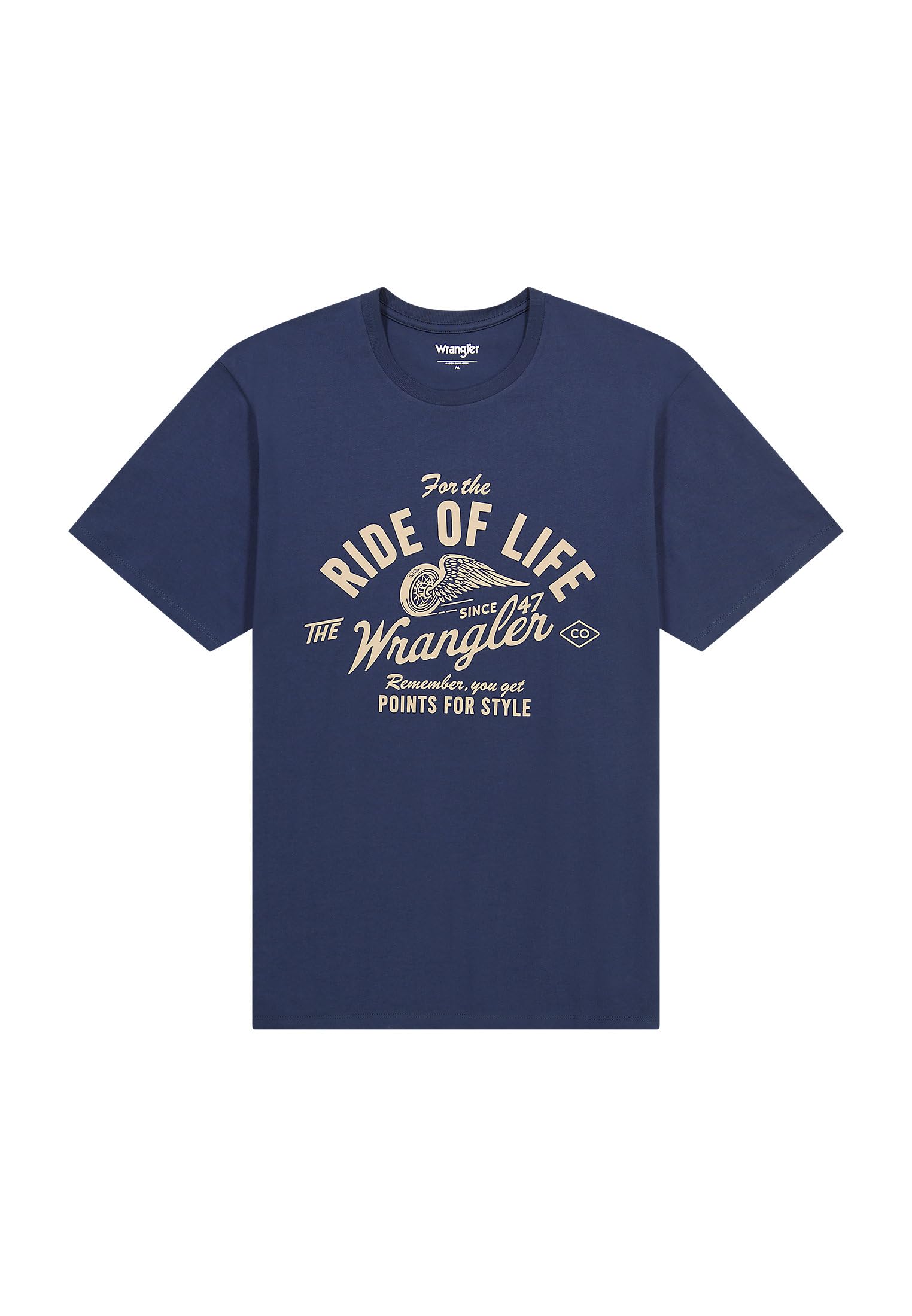Wrangler Men's Americana Tee T-Shirt, Navy, XXL