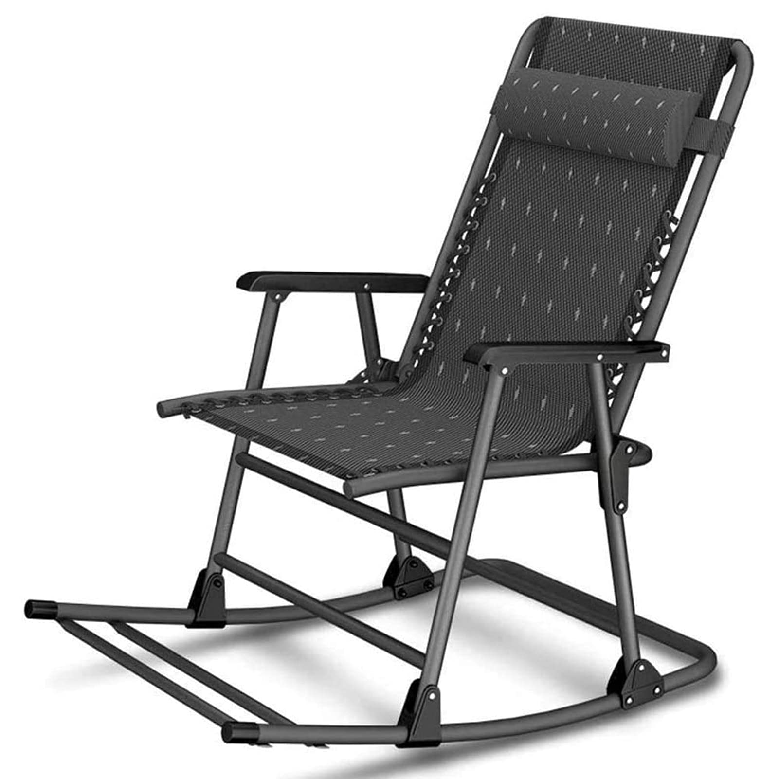 Tumbona Reclinables Plegables, Sillas Plegable Hamaca Gravedad Cero, Silla Tumbona con Almohada, Armazón Resistente, para Balcón O Terraza