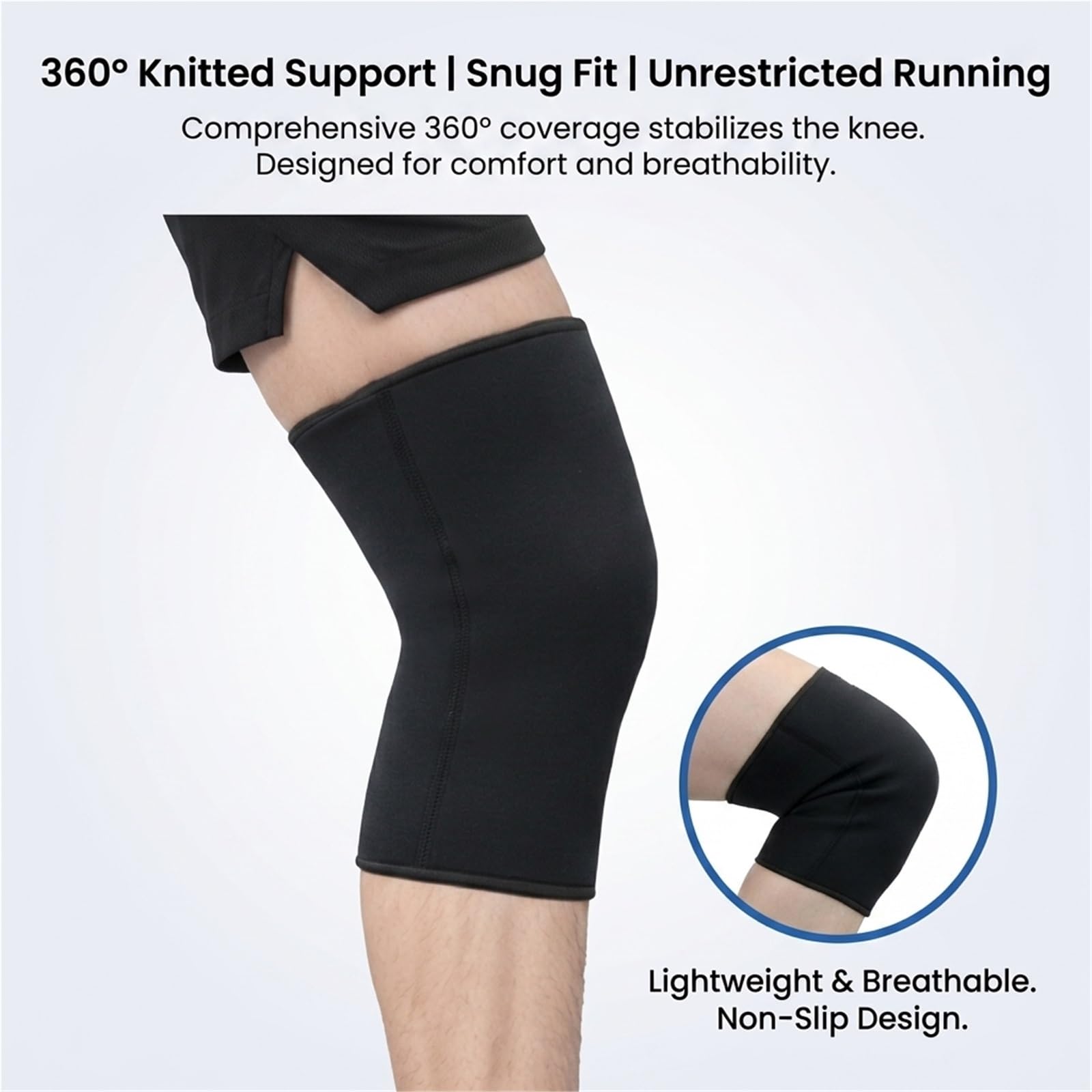 Rodillera de compresión transpirable de neopreno para alivio del dolor articular, soporte deportivo para correr, gimnasio, recuperación de lesiones, protector de rodilla para hombres y mujeres (v