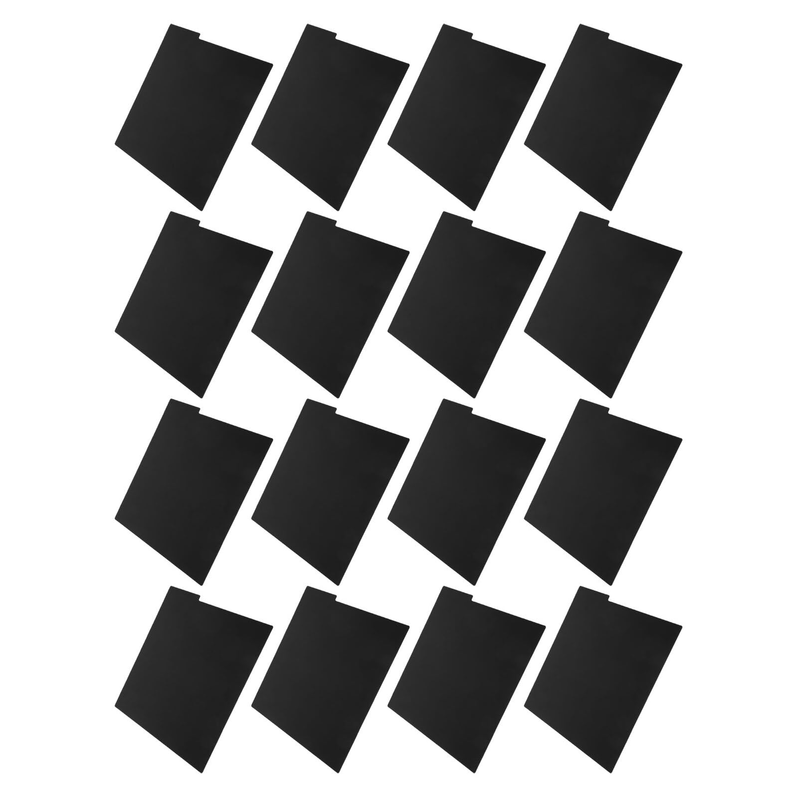 GALPADA Séparateurs pour Organiseur de Disques Vinyles en PVC Noir, Lot de 16pcs Réutilisables, Résistants la Poussière Rayures pour Rangement Disque Vinyle à Domicile