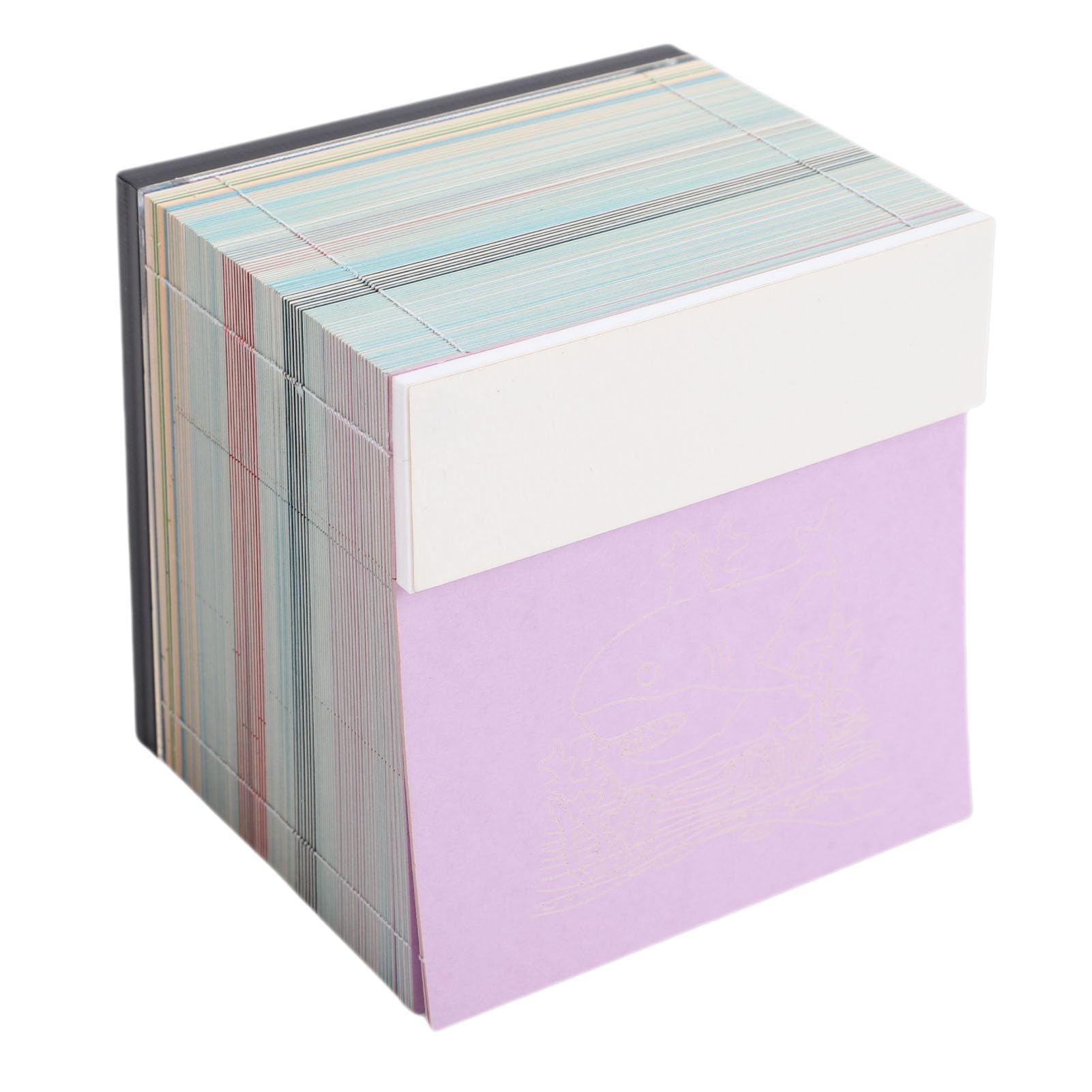 3D-Ozean-Notizblock, Papierschnitzkalender mit LED-Licht