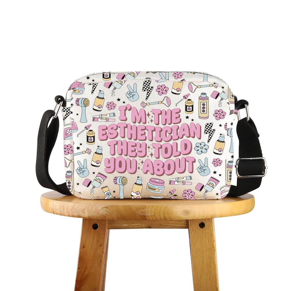 Sac pour esthéticienne à bandoulière avec message imprimé - 8