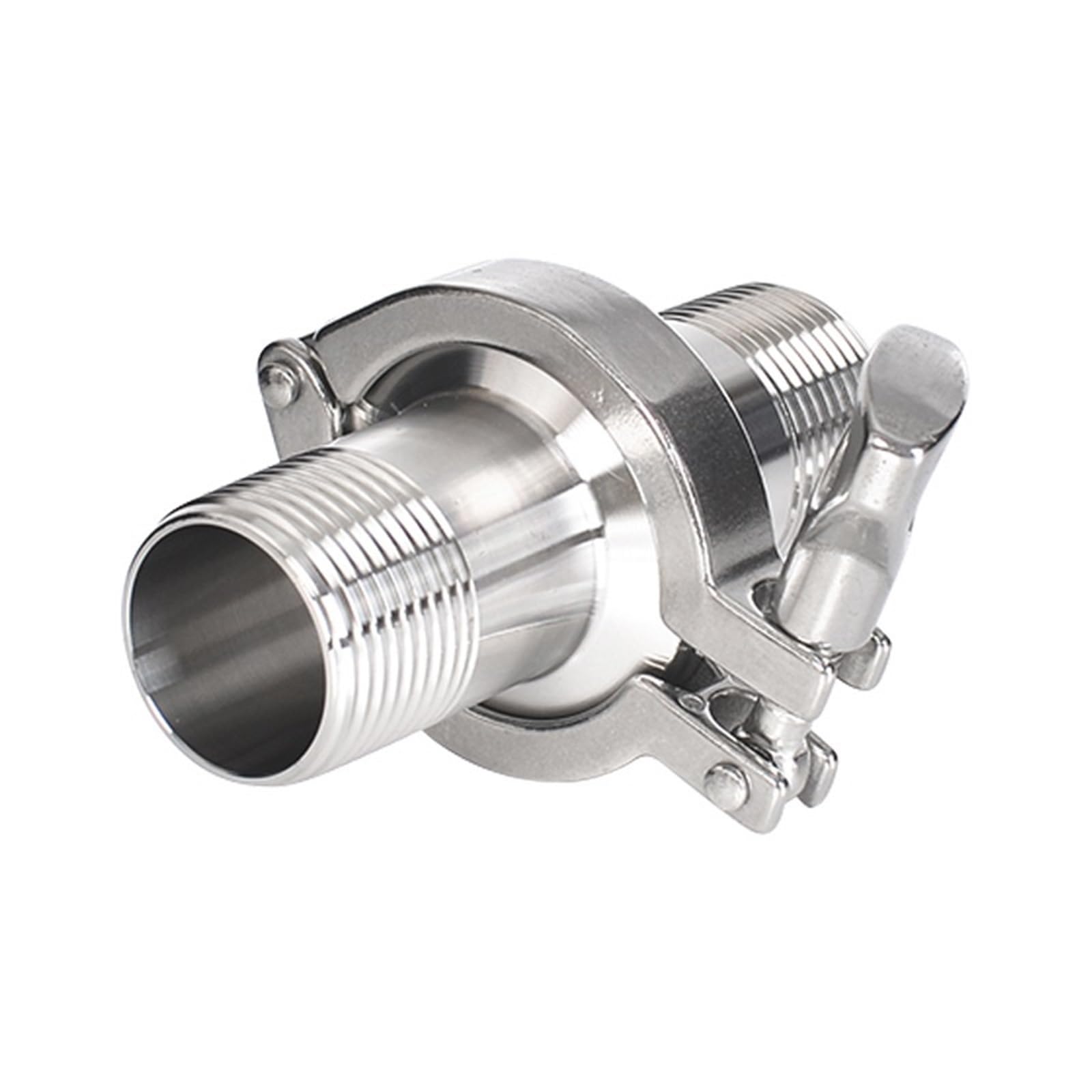 Adaptador de férula de rosca interna y externa de acero inoxidable SS304 con junta Sillicon (rosca interior, collar DN15 de 50,5 mm)