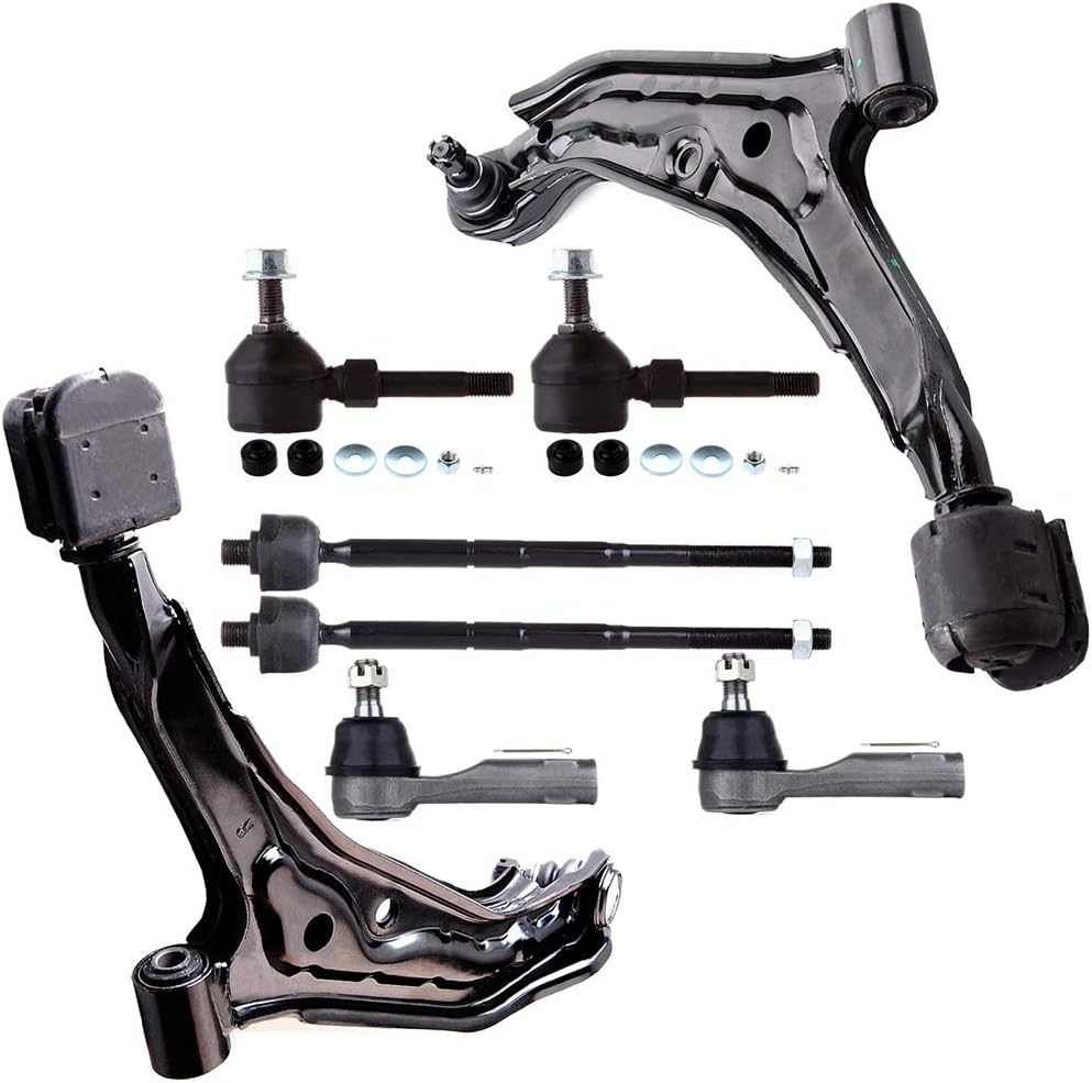 SCITOO 8-PC SET Front Suspension Control Arm Kit - Fit For Nissan 200SX For Nissan Sentra Front Lower Control Arm And Ball Joint Front Sway Bar End Link Inner Tie Rod End Outer Tie Rod End