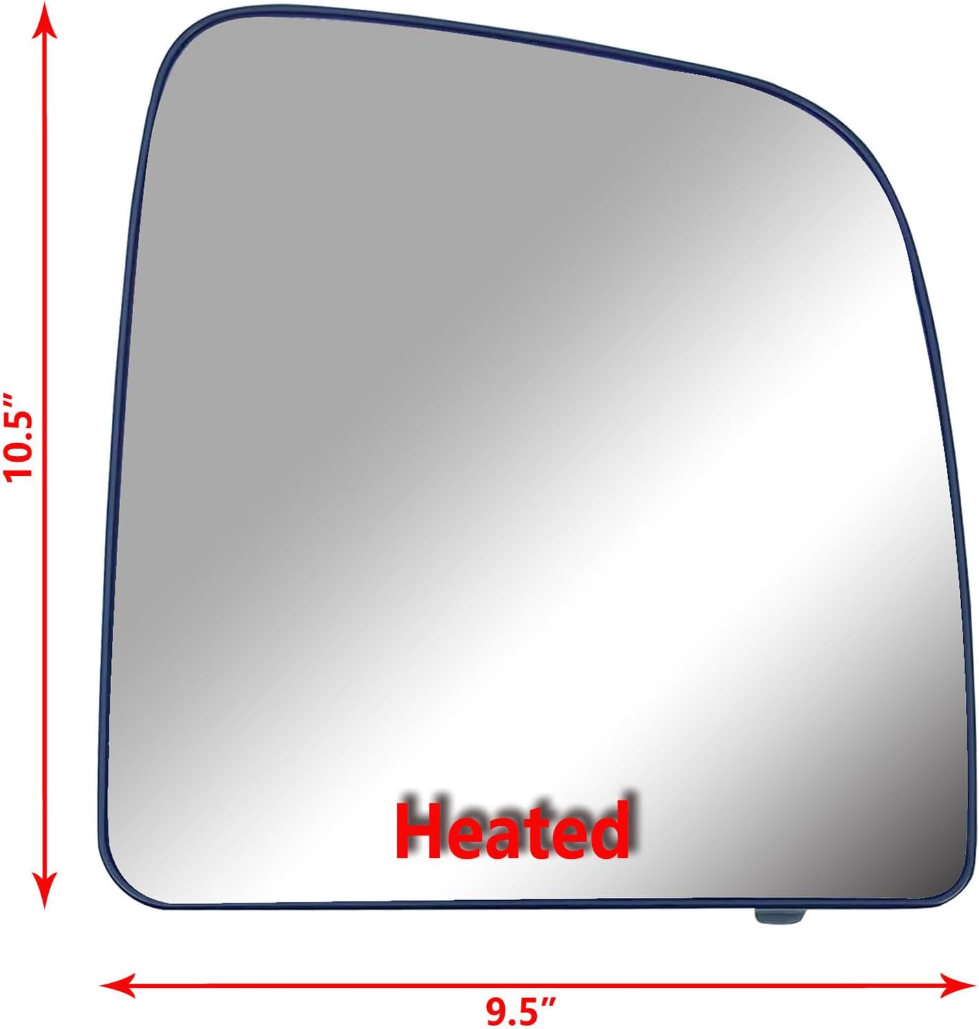 Replacement Passenger Right Side Extension Long Arm Mirror Upper Main Glass Heated with Back Plate for Ram Promaster 1500 2500 3500 from 2010 to 2023